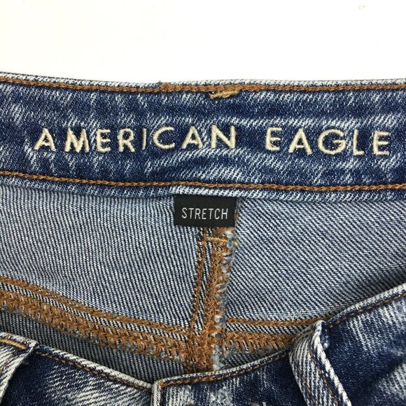 American Eagle Outfitters Mom Jeans Stretch Distressed size 2 length 27" - Picture 3 of 9